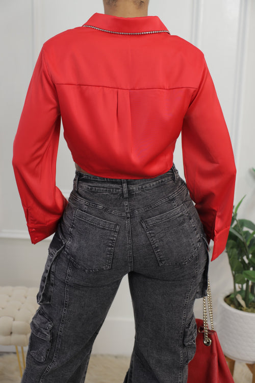 Paint the Town Red Blouse (001)