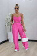 Casey Pant Set - Pink