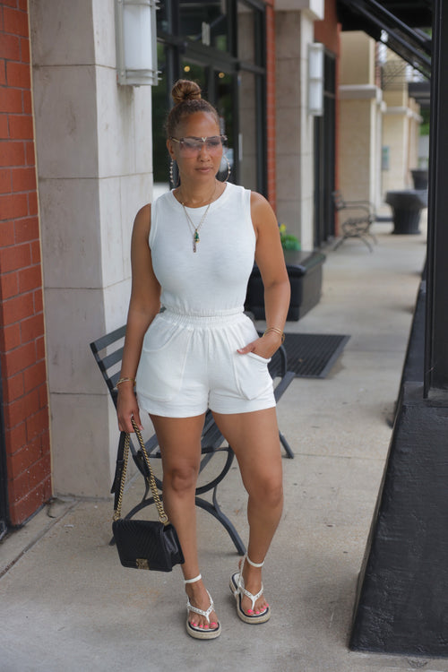 So Fresh Shorts Set - White (S6)