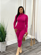 Feel Good Pant Set - Magenta (017)