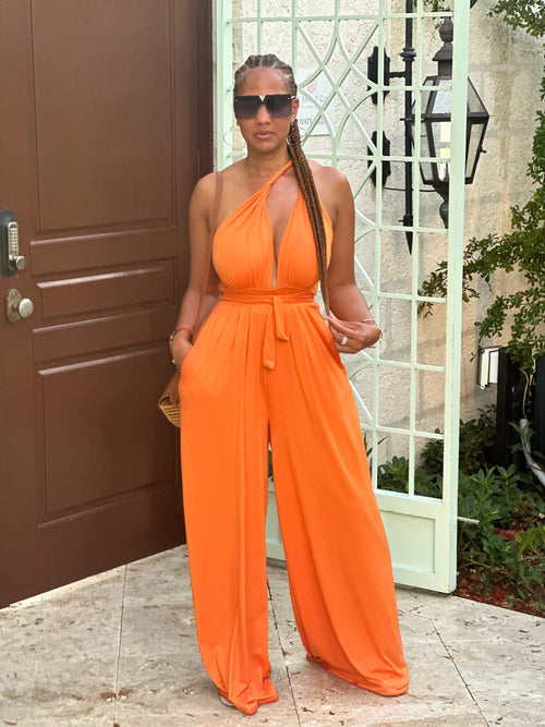 St. John’s Bay Jumpsuit- Orange