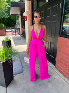St. John’s Bay Jumpsuit- Magenta
