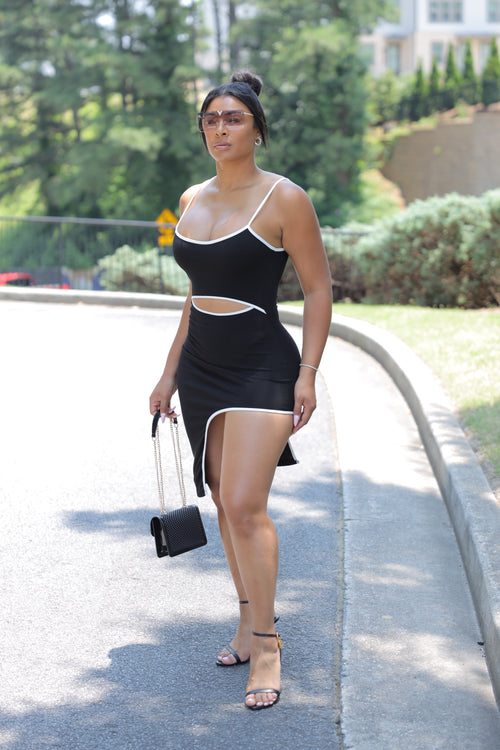 In The Cut Black Dress (S13)