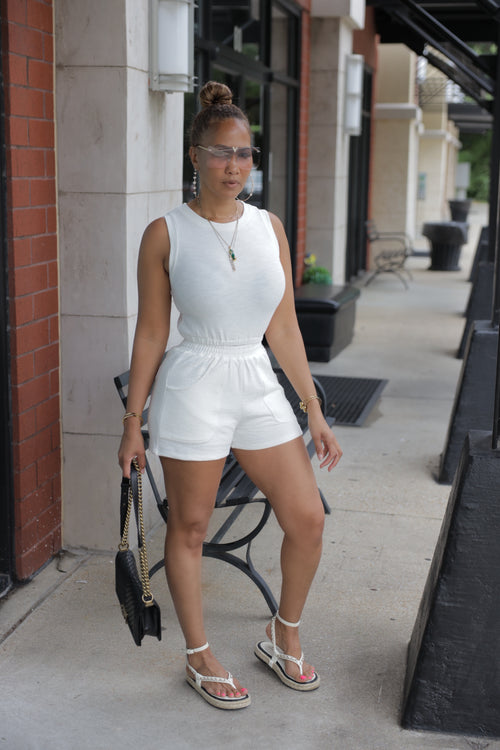 So Fresh Shorts Set - White (S6)
