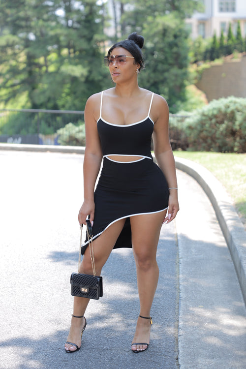 In The Cut Black Dress (S13)