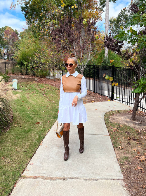 The Nellie Dress - Cognac (025)