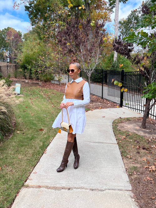 The Nellie Dress - Cognac (025)