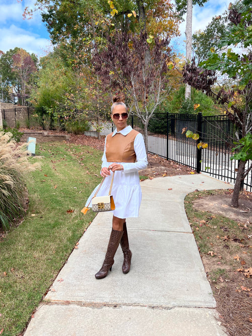 The Nellie Dress - Cognac (025)