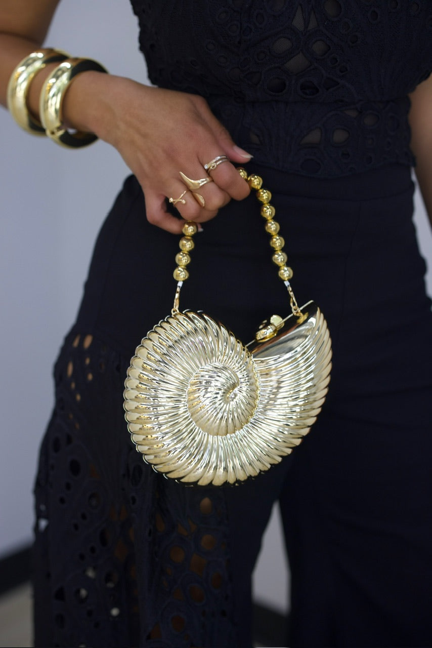 Golden Shell Bag