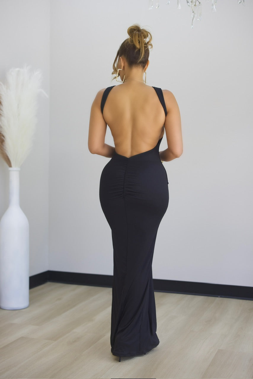 Bringing Sexy Back Maxi Dress - Black (09)
