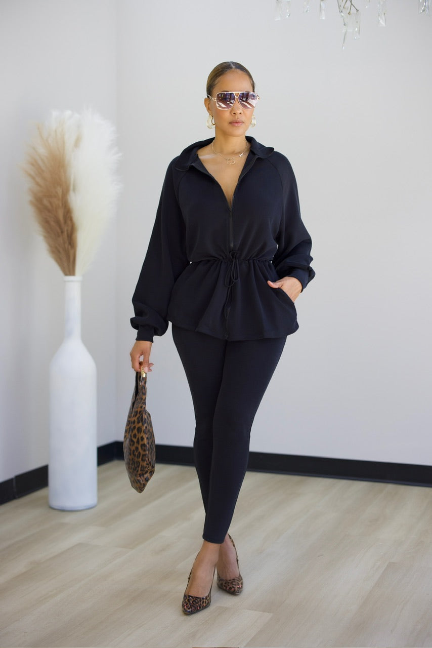 Alexia Pant Set - Black