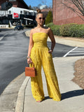 Alexia Jumpsuit - Mustard (42)