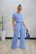 Imani Pant Set - Light Blue (19)