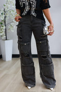 Bianca Cargo Jeans - Black (06)