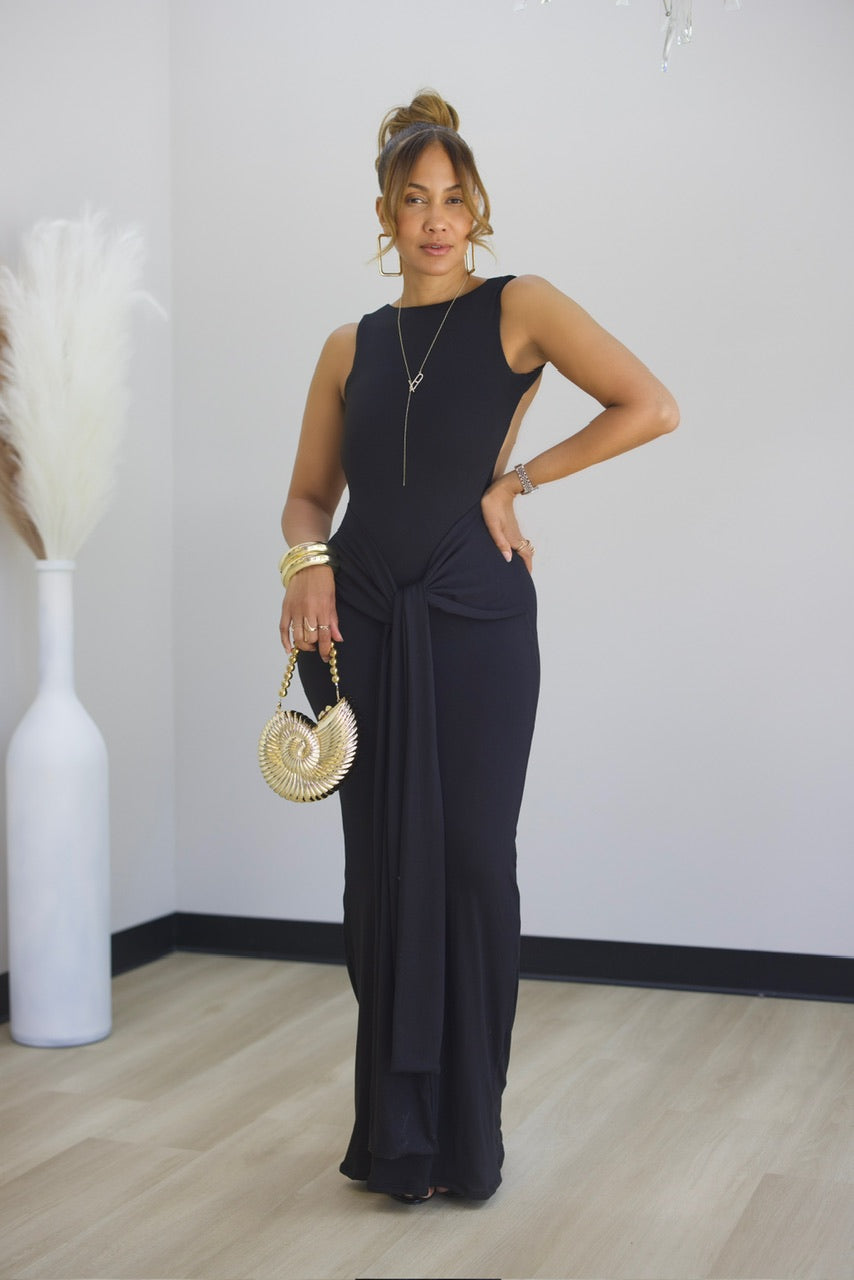 Bringing Sexy Back Maxi Dress - Black (09)