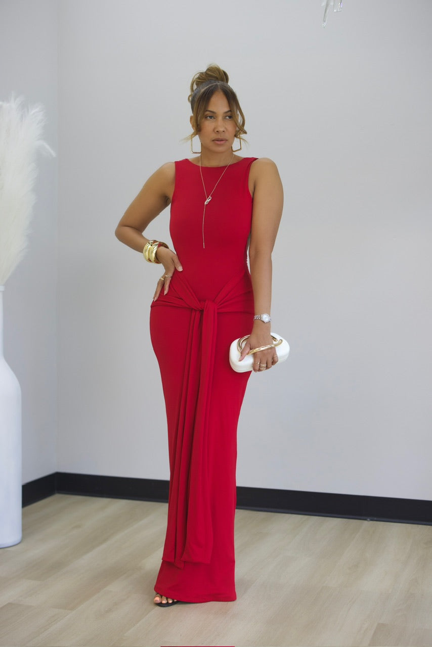 Bringing Sexy Back Maxi Dress - Red (09)