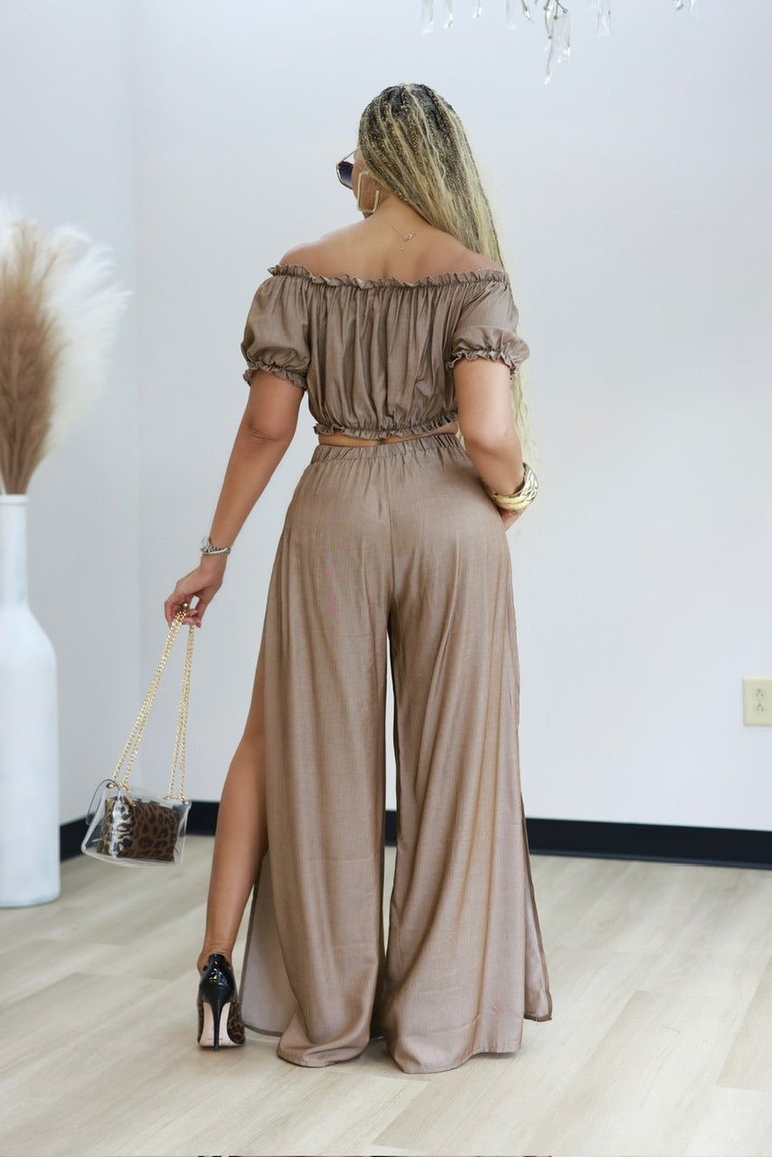 Jody Pant Set - Brown