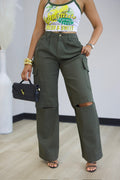 Jamie Twill Jeans - Olive
