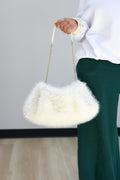 Yuri Fur Bag - White