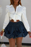 All Tied Up Top - White