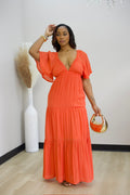 Misty Maxi Dress - Orange (34)