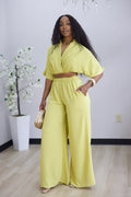 Hillary Pant Set - Lemon