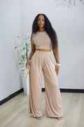 Jet Set Pant Set - Nude