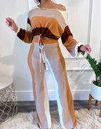 Mocha Latte Pant Set (001)
