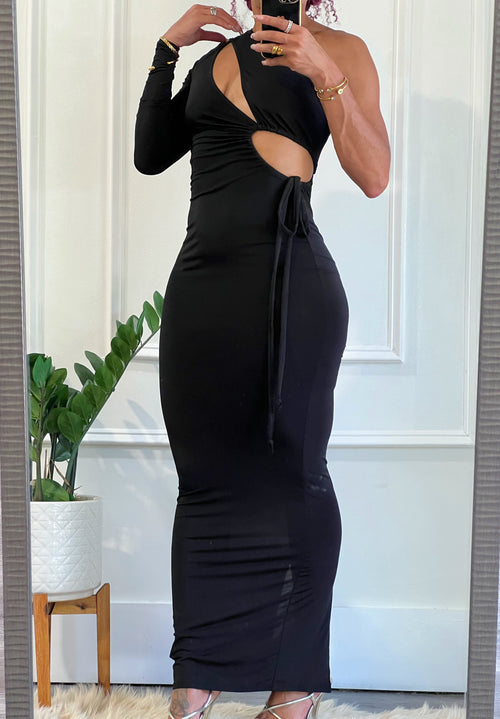 Totally Yours Black Dress (022)