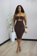Mimi Tube Dress - Brown (32)