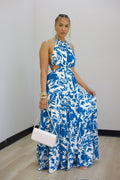 Bohemian Maxi Dress - Blue (10)