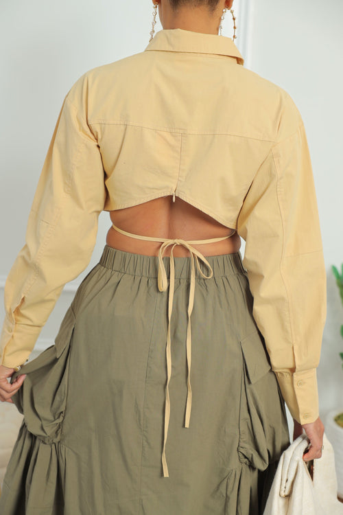 Let’s Talk Crop Shirt (003)