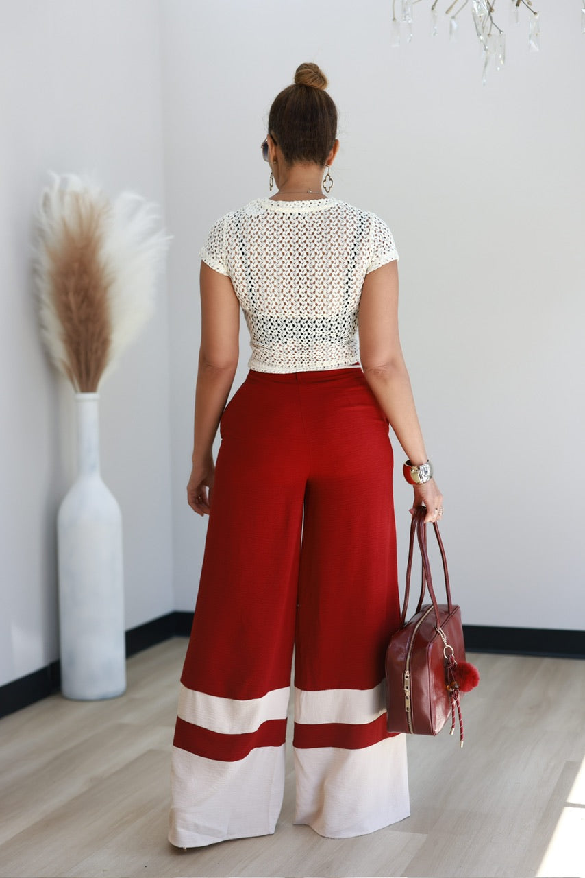 Riley Pants - Burgundy (07)