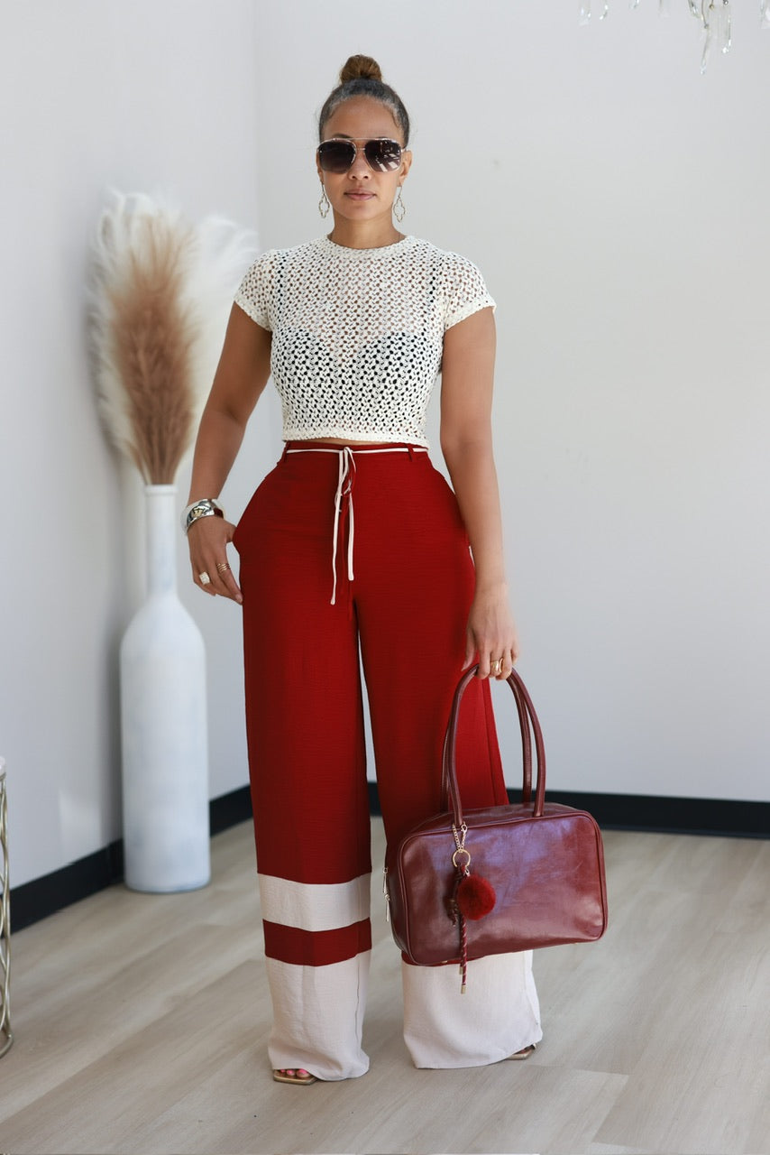 Riley Pants - Burgundy (07)