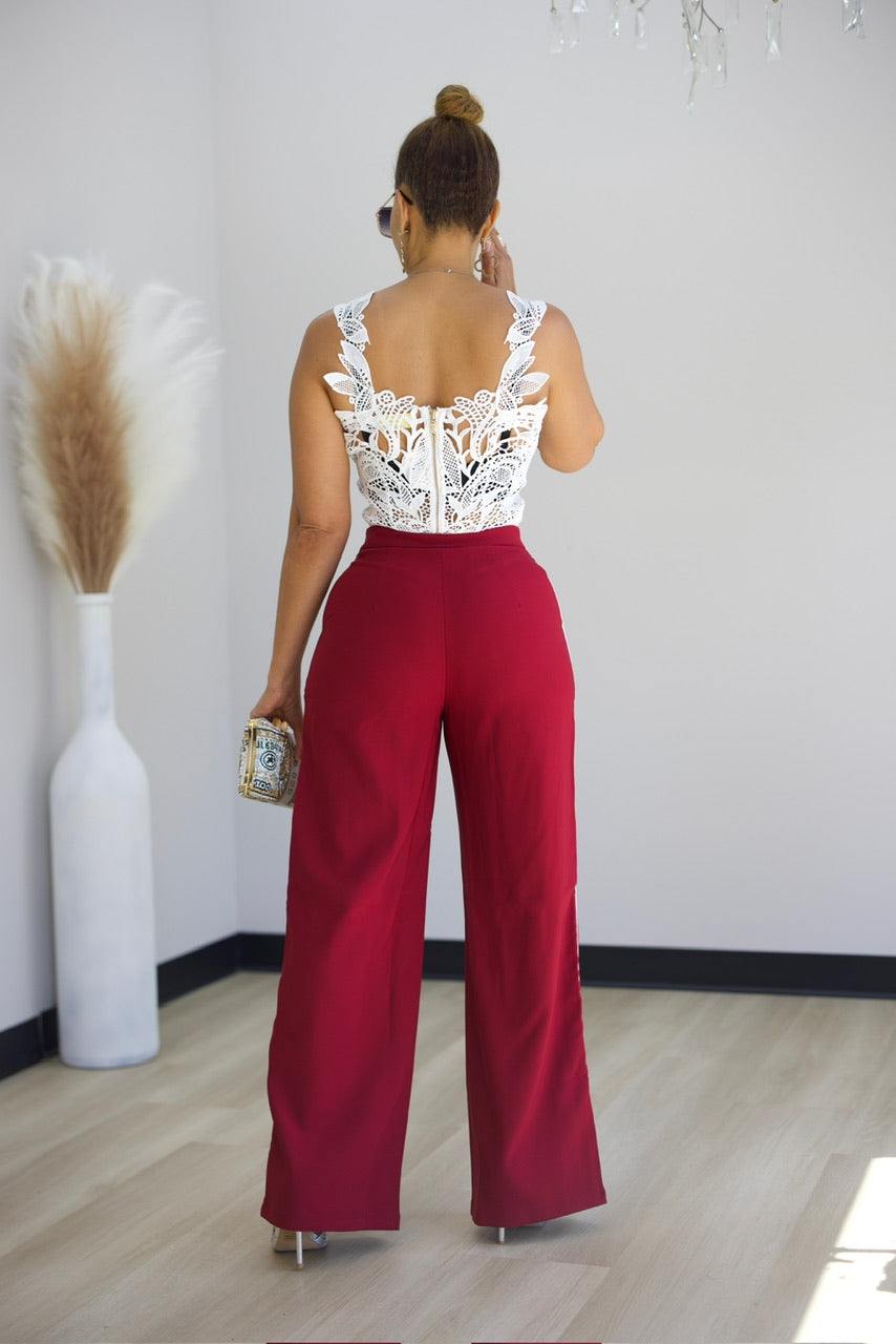 Charli Pants - Burgundy