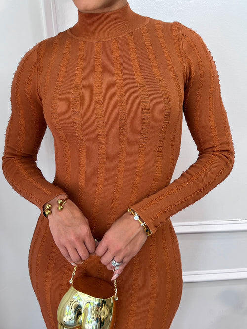 Members Only Dress - Caramel (F1)