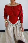 Jinx Top - Burgundy