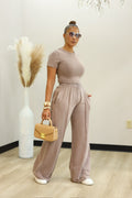 Roxy Pant Set - Mauve (04)
