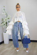 Romero Ruffle Blouse - White (30)