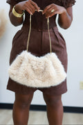 Yuri Fur Bag - Cream