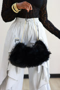 Yuri Fur Bag - Black