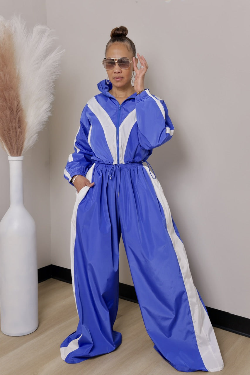 Rockland  Pant Set - Royal (F)