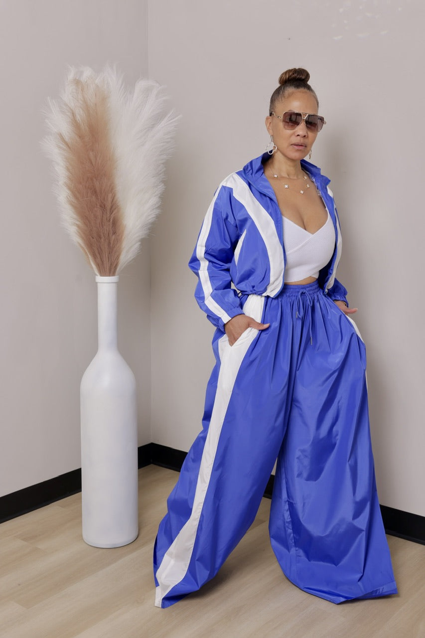 Rockland  Pant Set - Royal (F)
