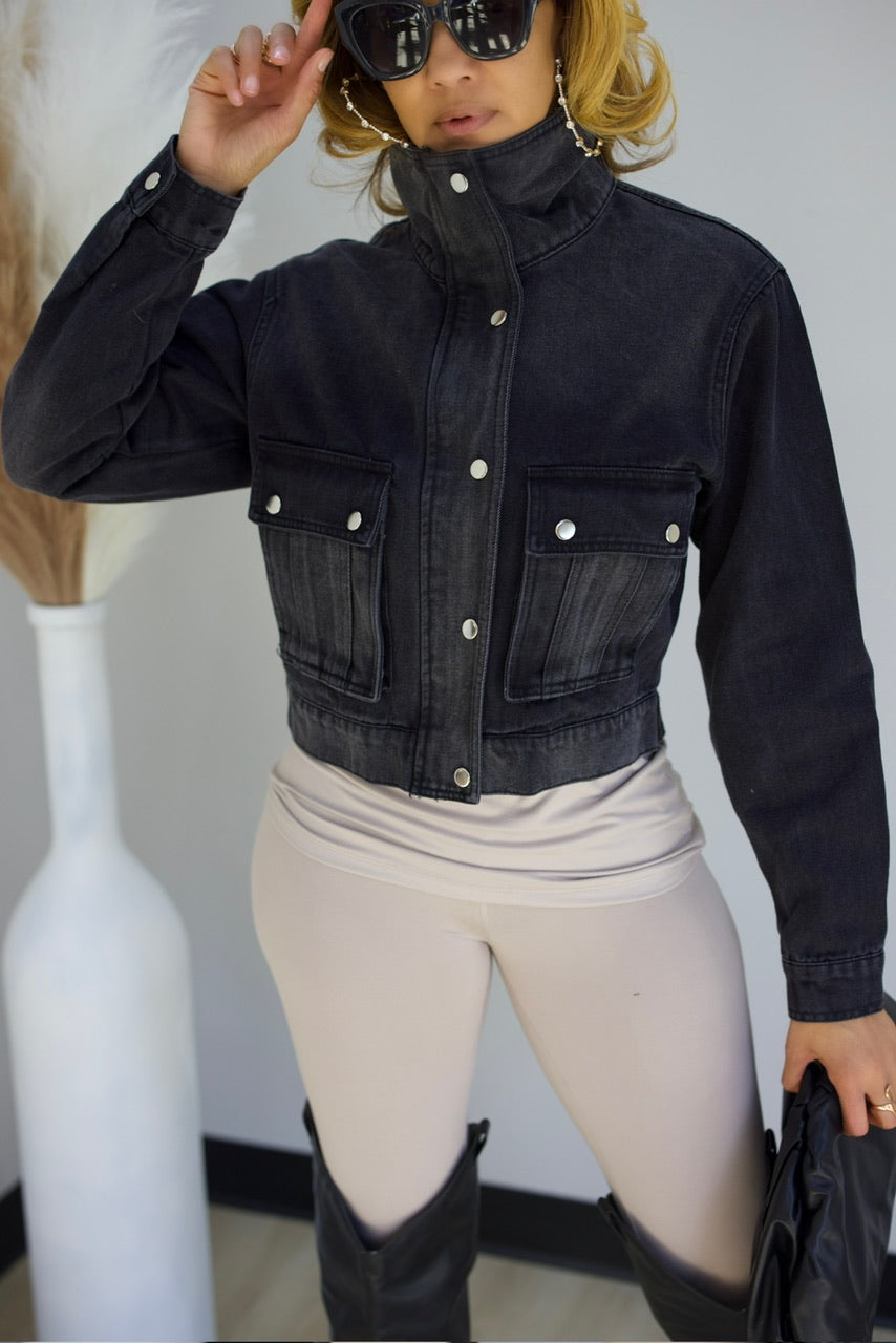 Cyn Denim Jacket - Black (17)
