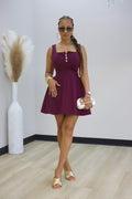 Jessica Dress - Burgundy (F)