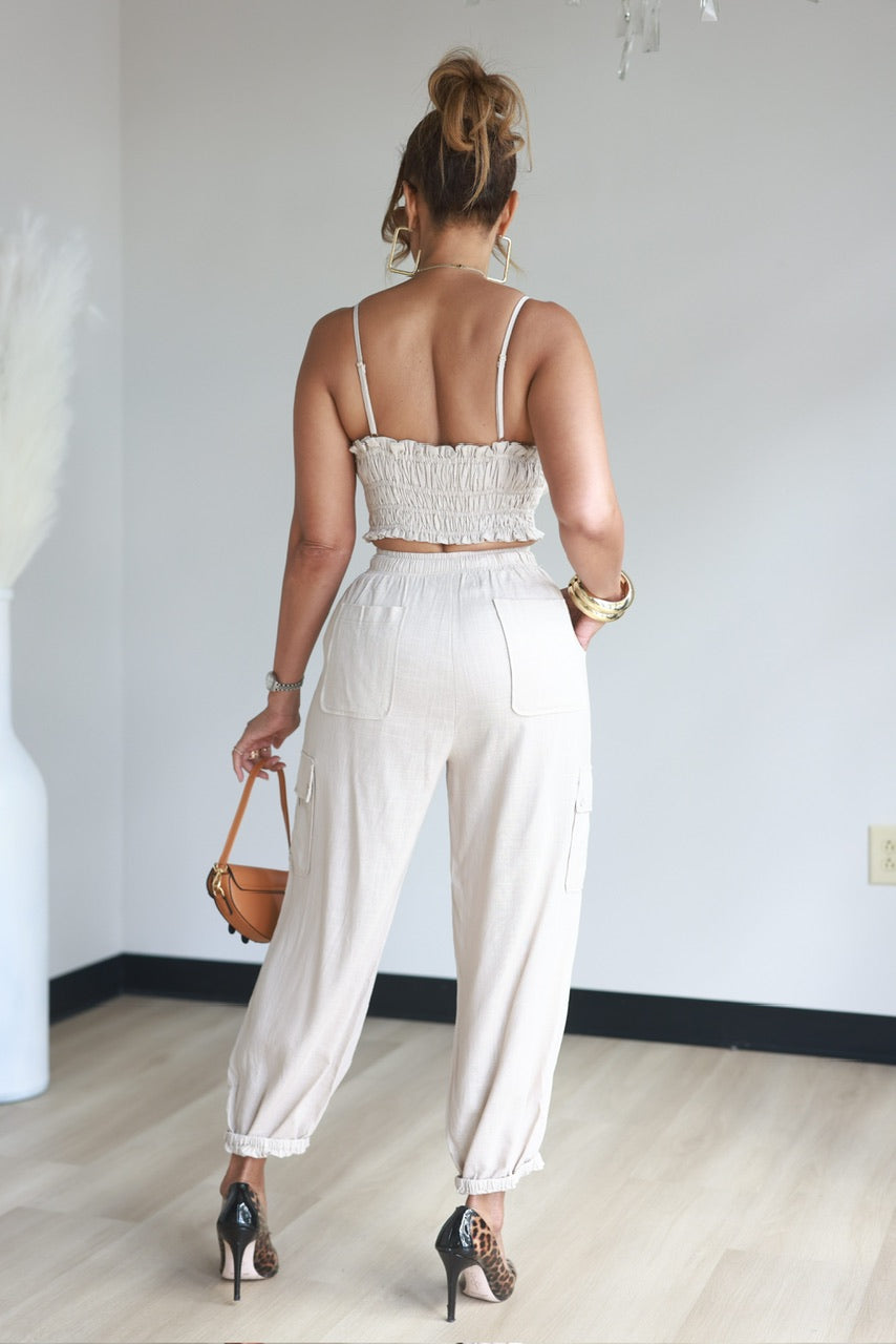 Mylie Pant Set - Oatmeal