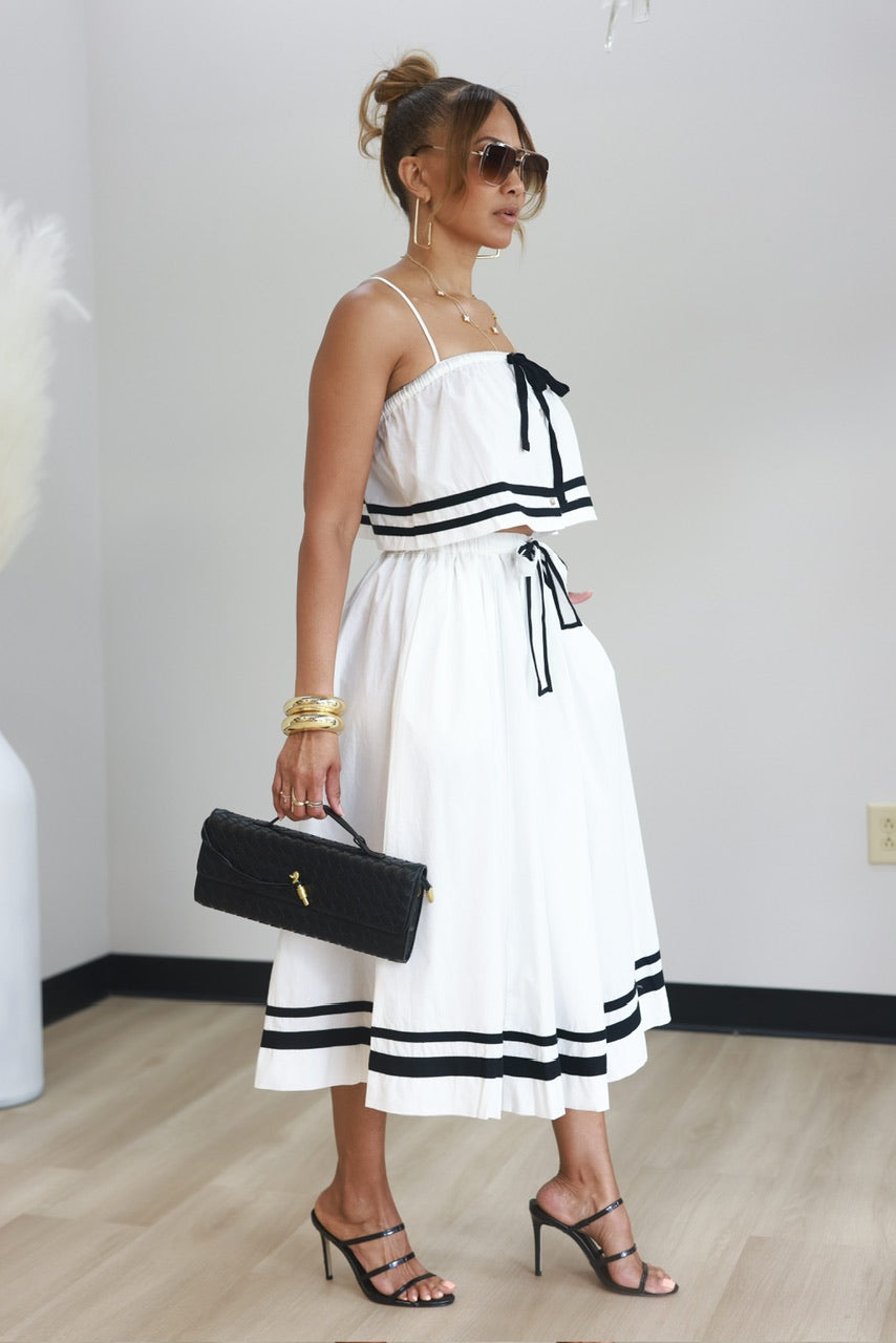 Bailey Bow Skirt Set - White (25)