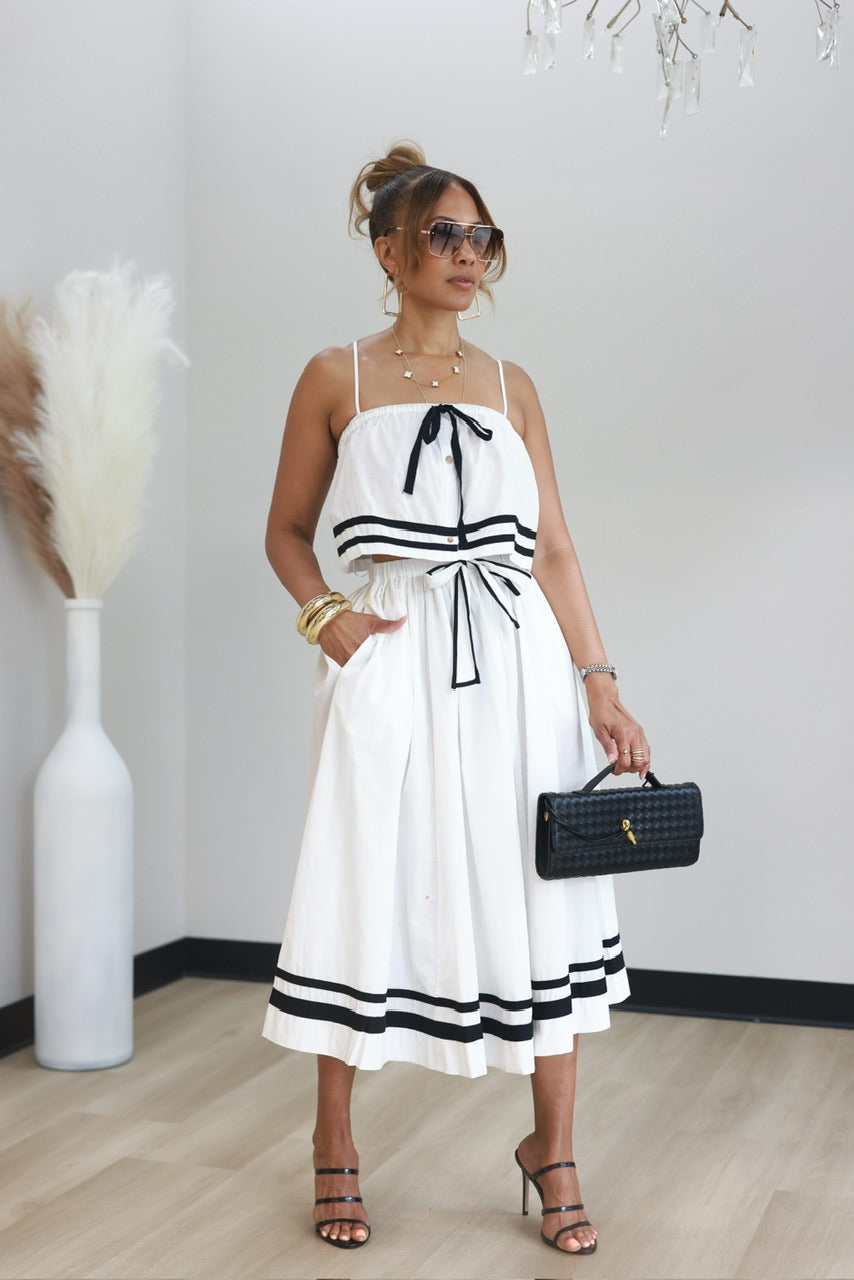 Bailey Bow Skirt Set - White (25)