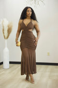 Chocolate Drip Maxi Dress