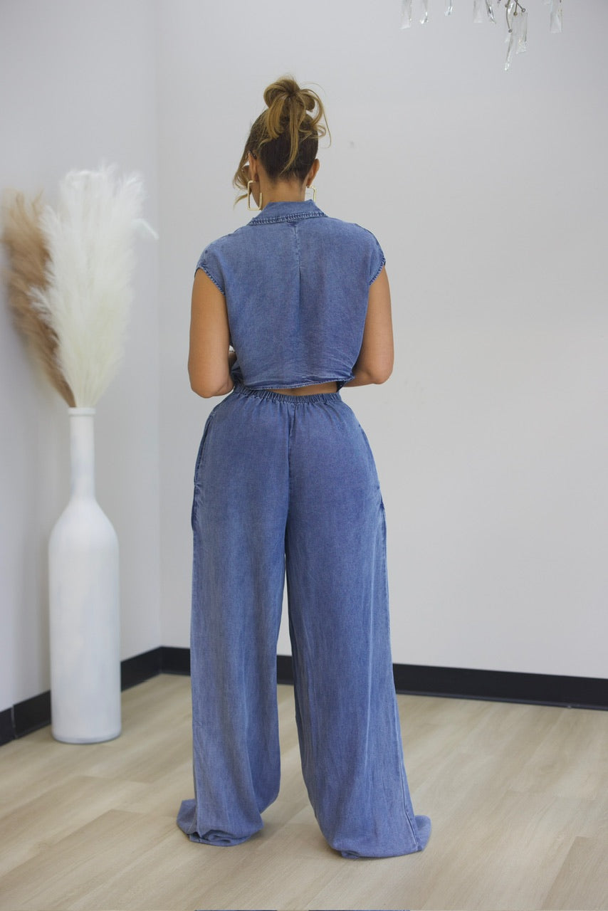 Lindsey Jumpsuit - Denim (F)